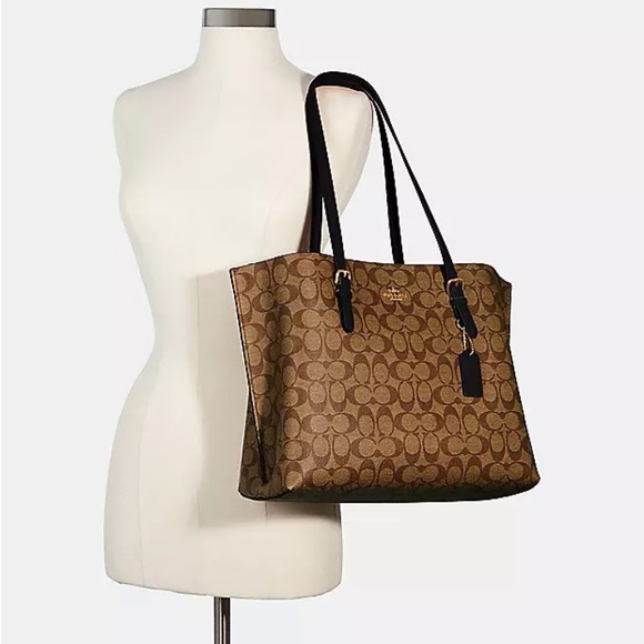 NWT Coach Mollie Tote in Signature Canvas - Picture 3 of 7